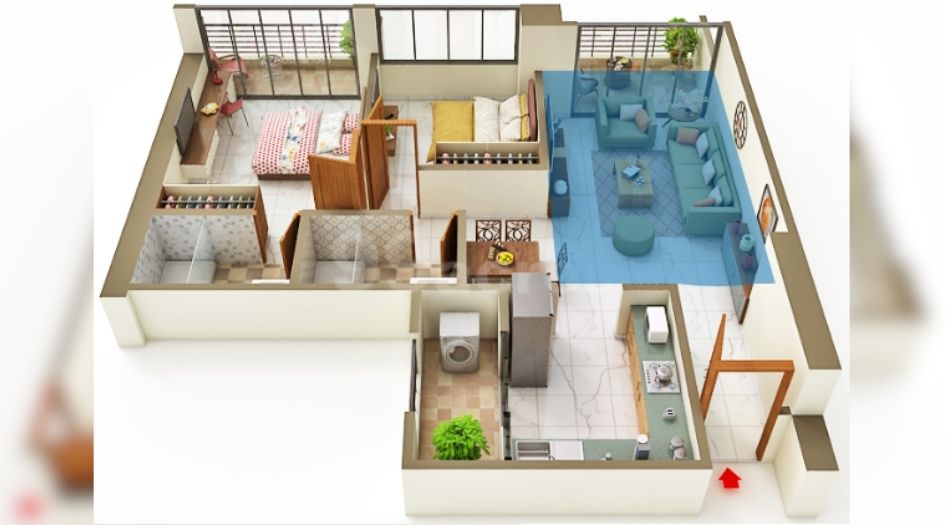 Nyati-Evania-Gallery-2BHK-919-sqft-Floor-Plan