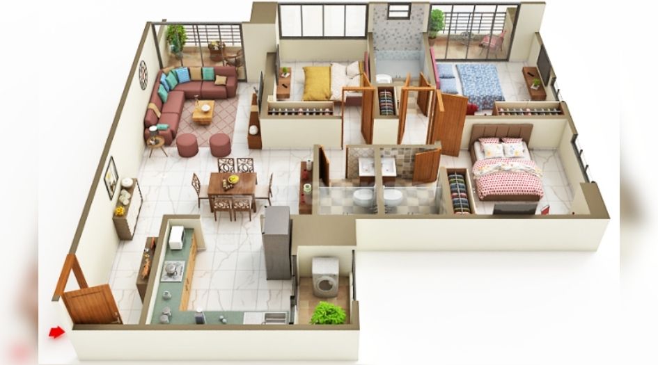 Nyati-Evania-Gallery-3BHK-1337-Sqft-Floor-Plan
