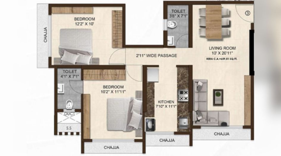 PCPL-Om-Manikanta-Floor-Plan-2 BHK