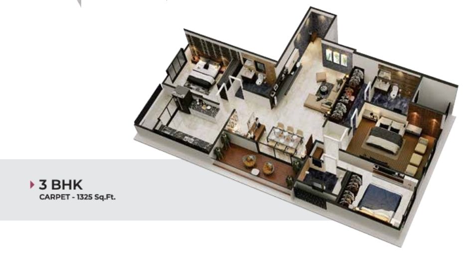 Ellanza-Zenistry-3BHK-1325-sqft-Floor-Plan