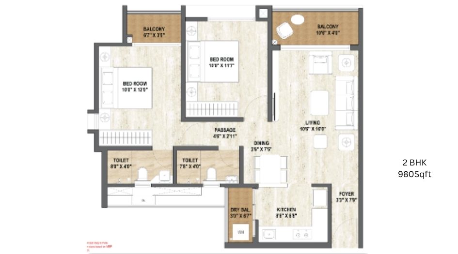 Boston-Pride-world-city-Gallery-2BHK- Floor-Plan