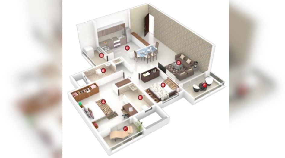 M-D-Skyrena-Gallery-2BHk-Floor-Plan
