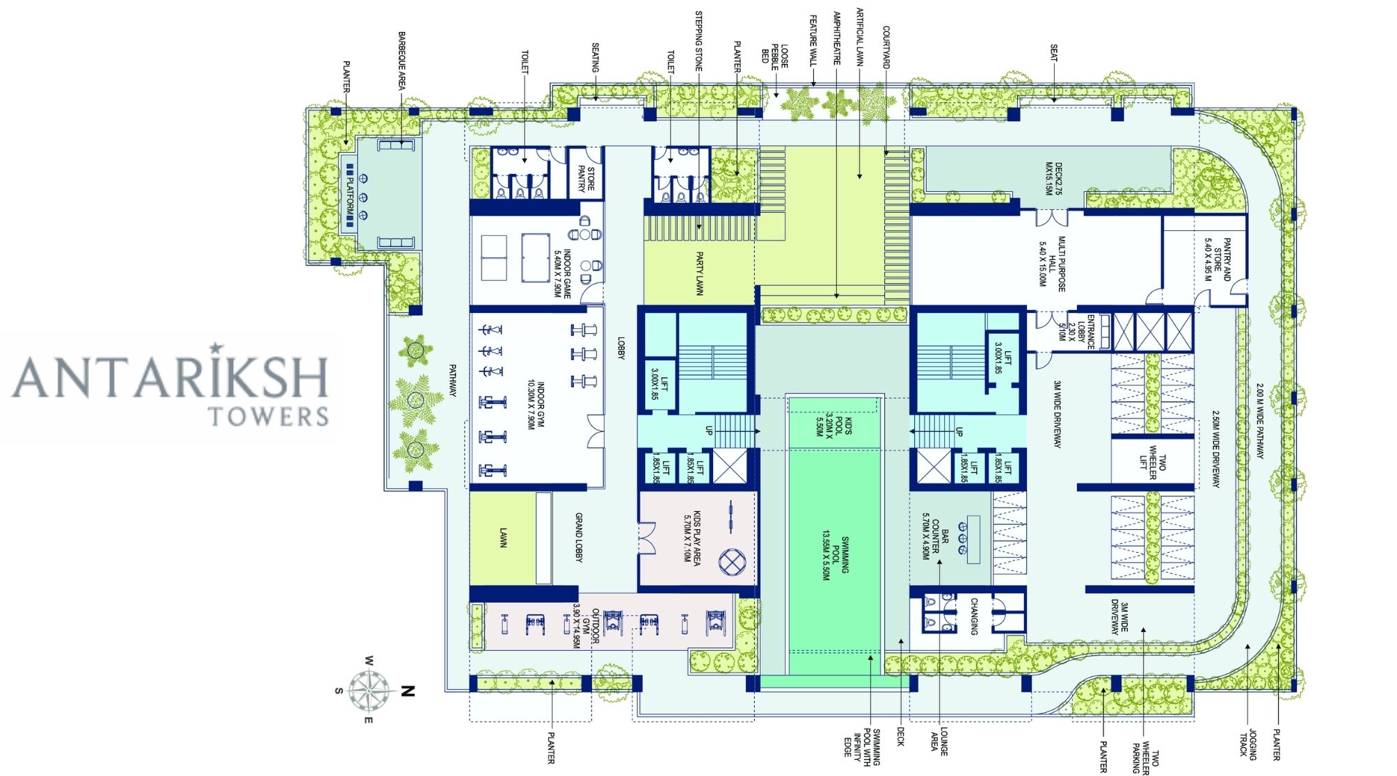 Aum-antariksh-Towers-Amenities-Typical-Floor-Plan