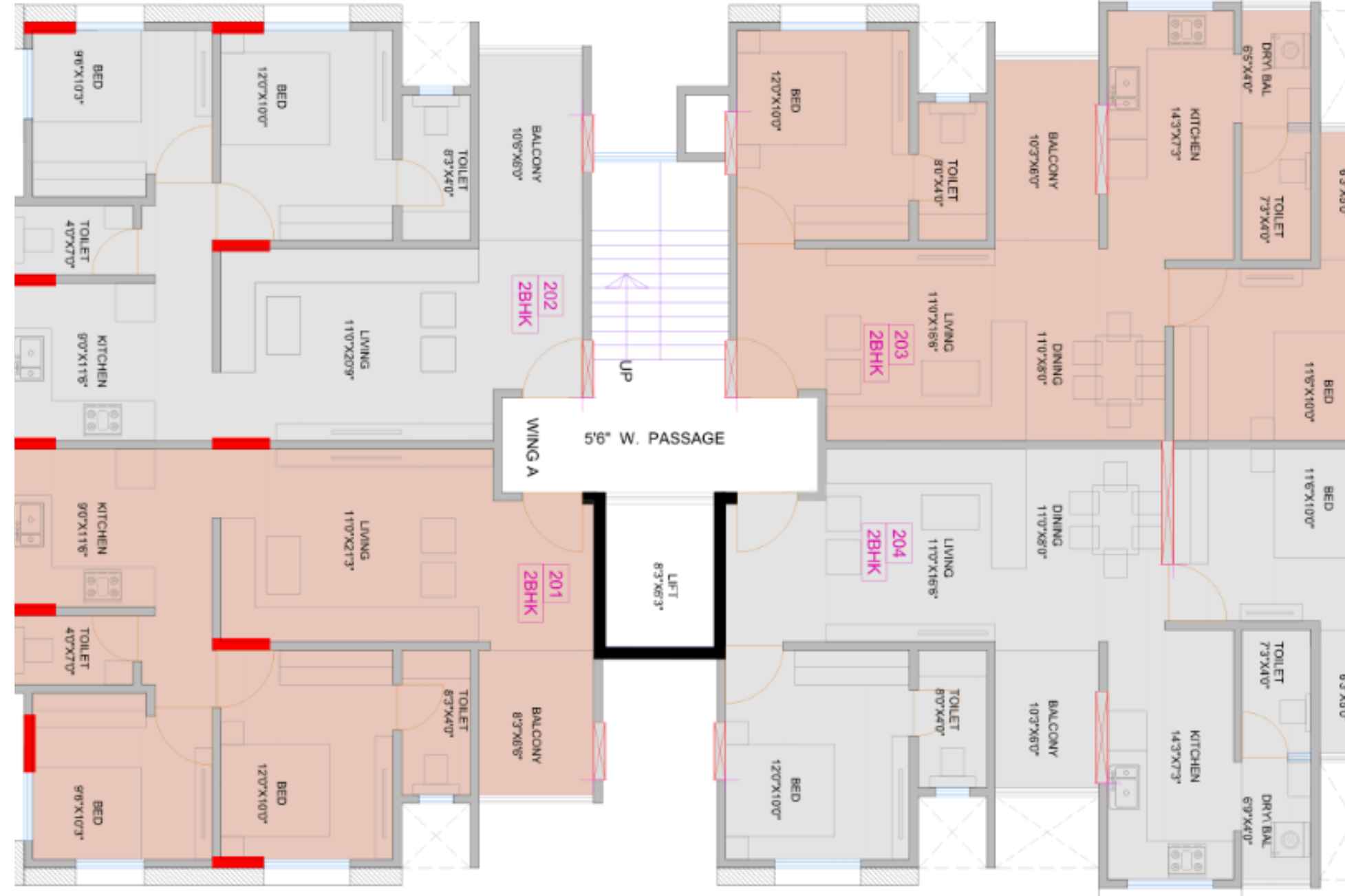 Renuka-Madhuban-2BHK-Floor-Plan-Wing-A-746-Sqft