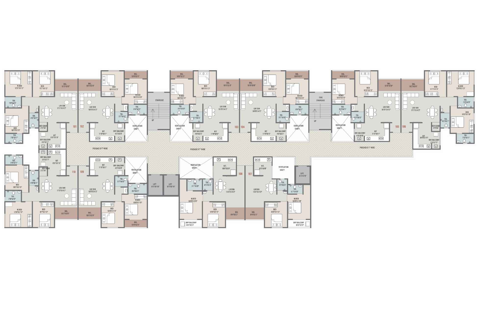Kesar-High-Street-1st-Floor-plan