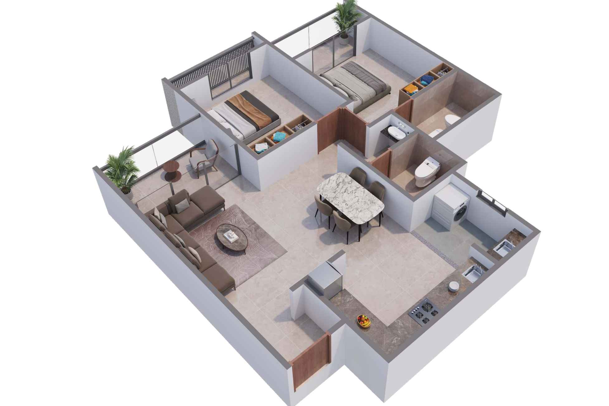 Kesar-High-Street-2-BHK-Cut-Plan