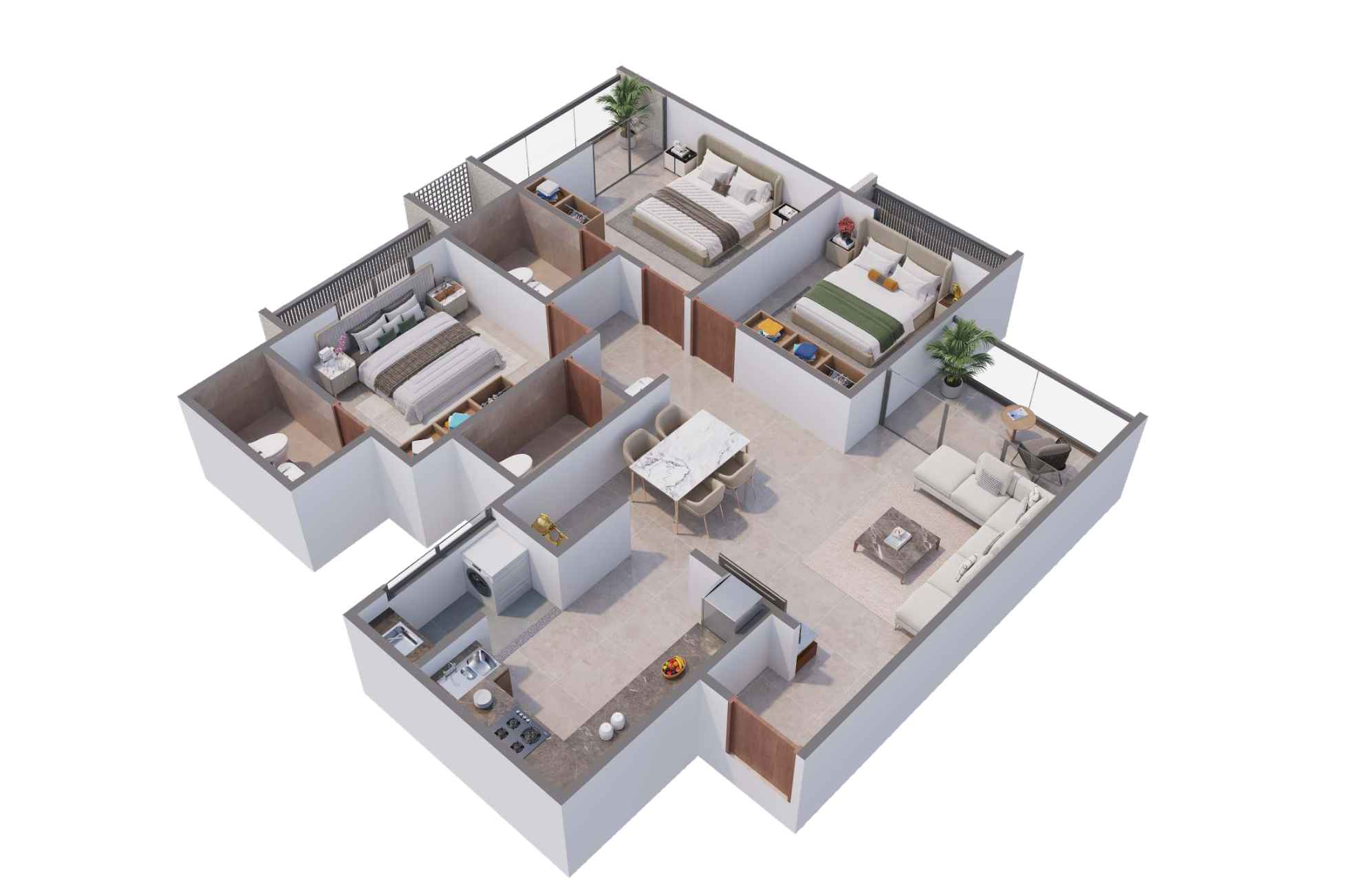 Kesar-High-Street-3-BHK-Cut-Plan