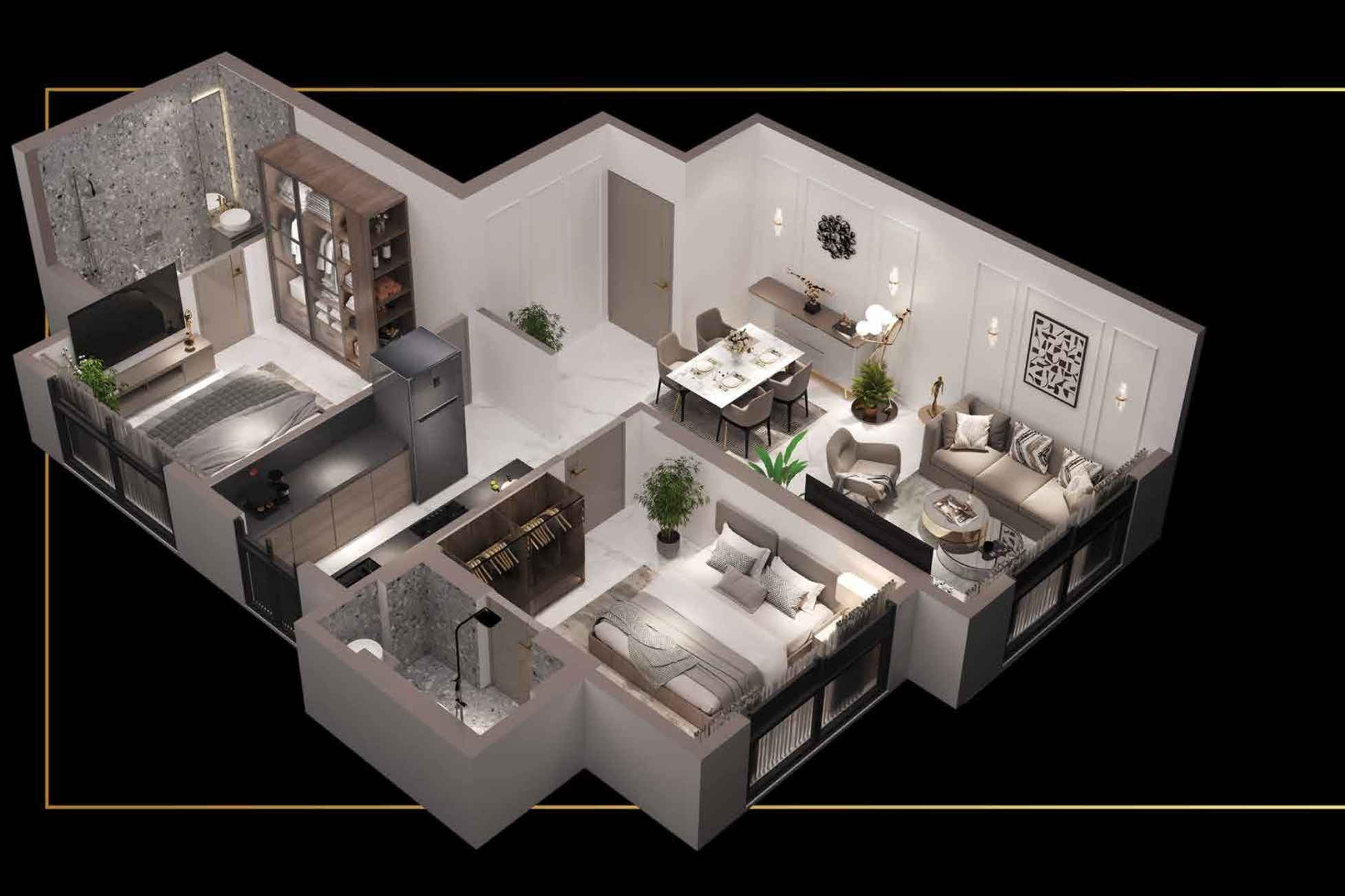 Esto-Arkis-floor-plan-2-BHK-645-Sqft