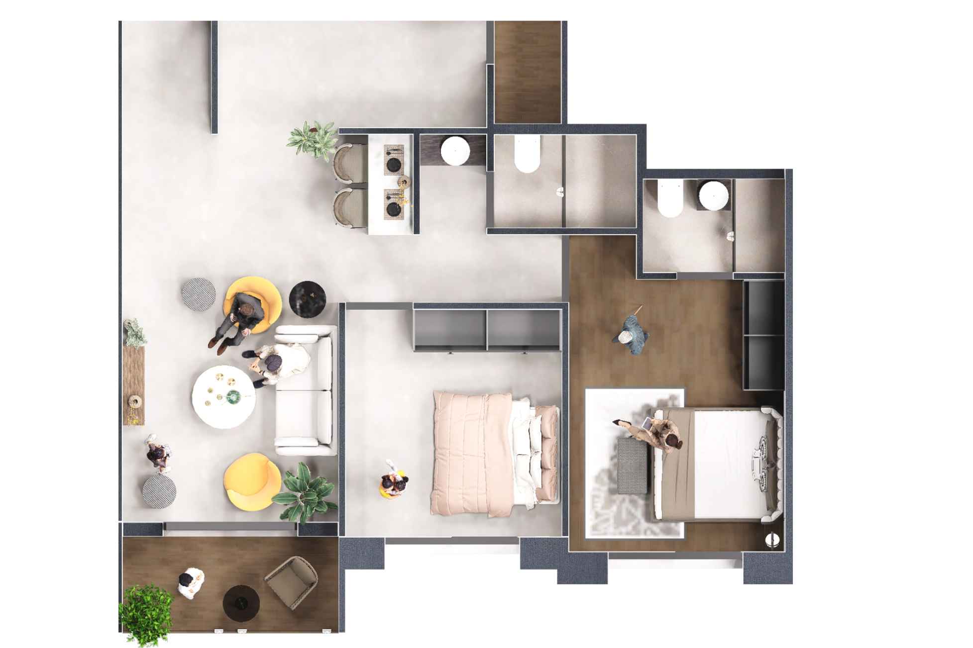 Akruti-Skyrise-2-BHK-Floor-plan-699-sqft
