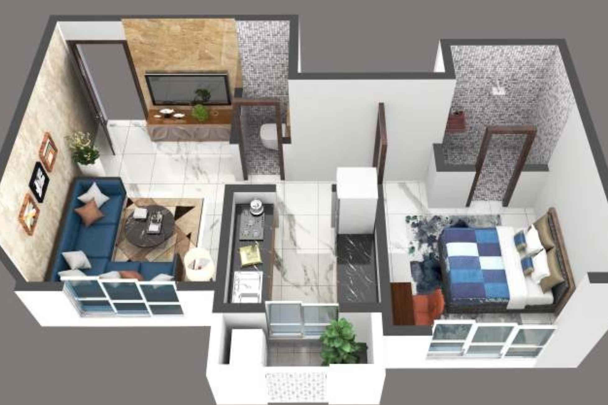 Nemmi-Panchganga-Floor-Plan-1BHK-b