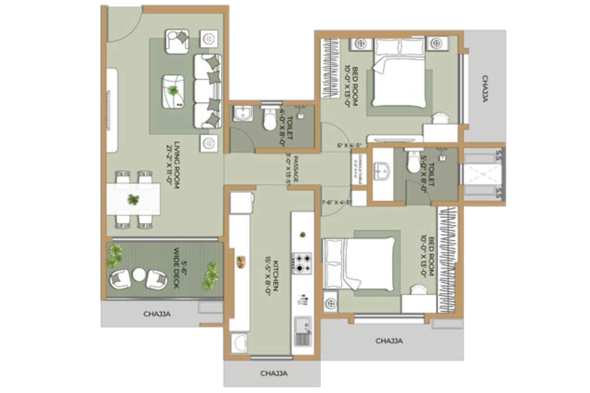 Ethics-Oliver-2-BHK-Floor-plan-843-Sqft