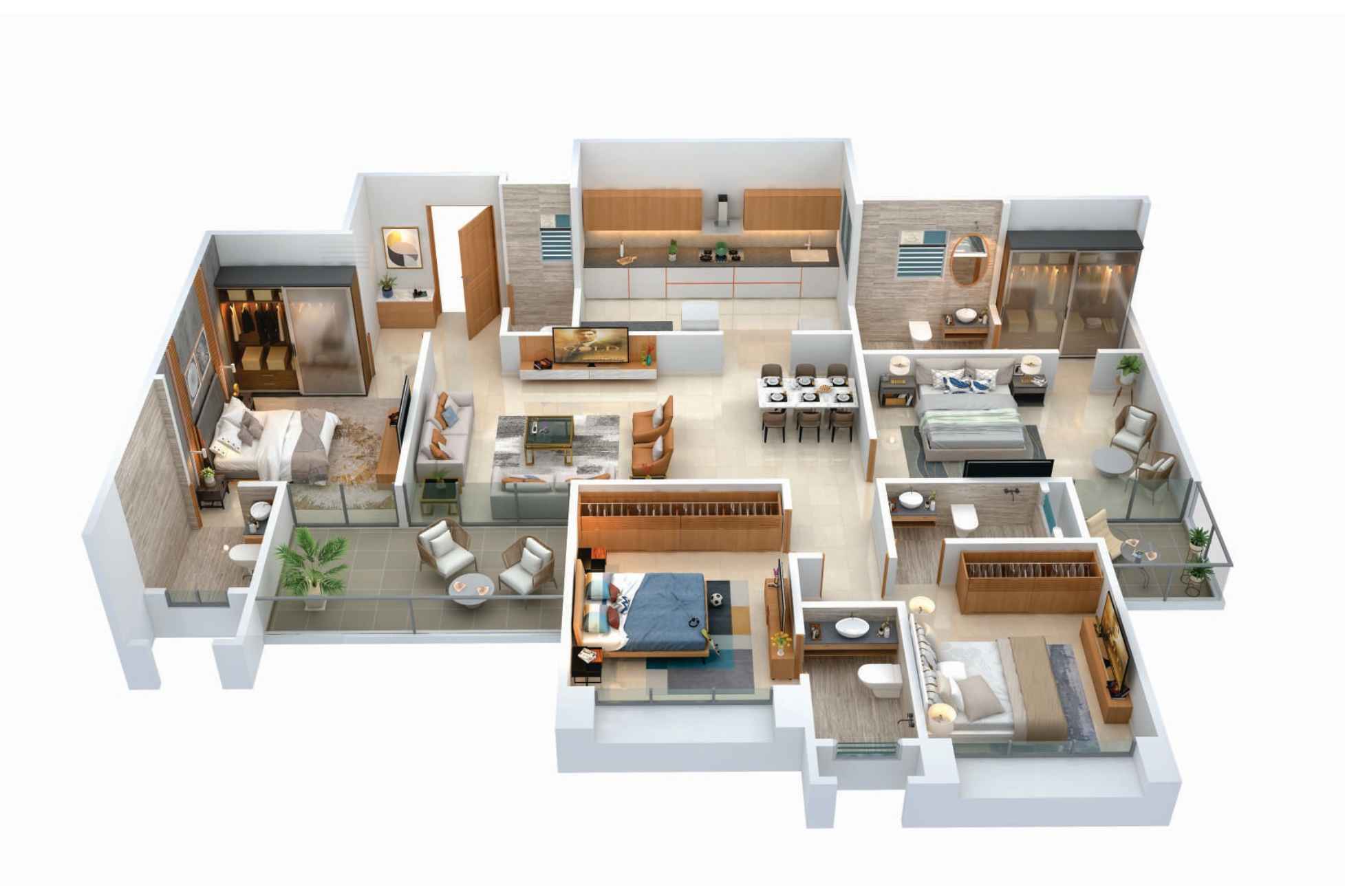 PK-Hillcrest-Typical-Floor-plan-4-BHK-Wing-B