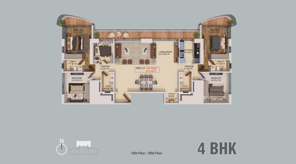 Sanghvi-Aaditya-Heights-Floor-Plan-4 BHK-1571 Sqft