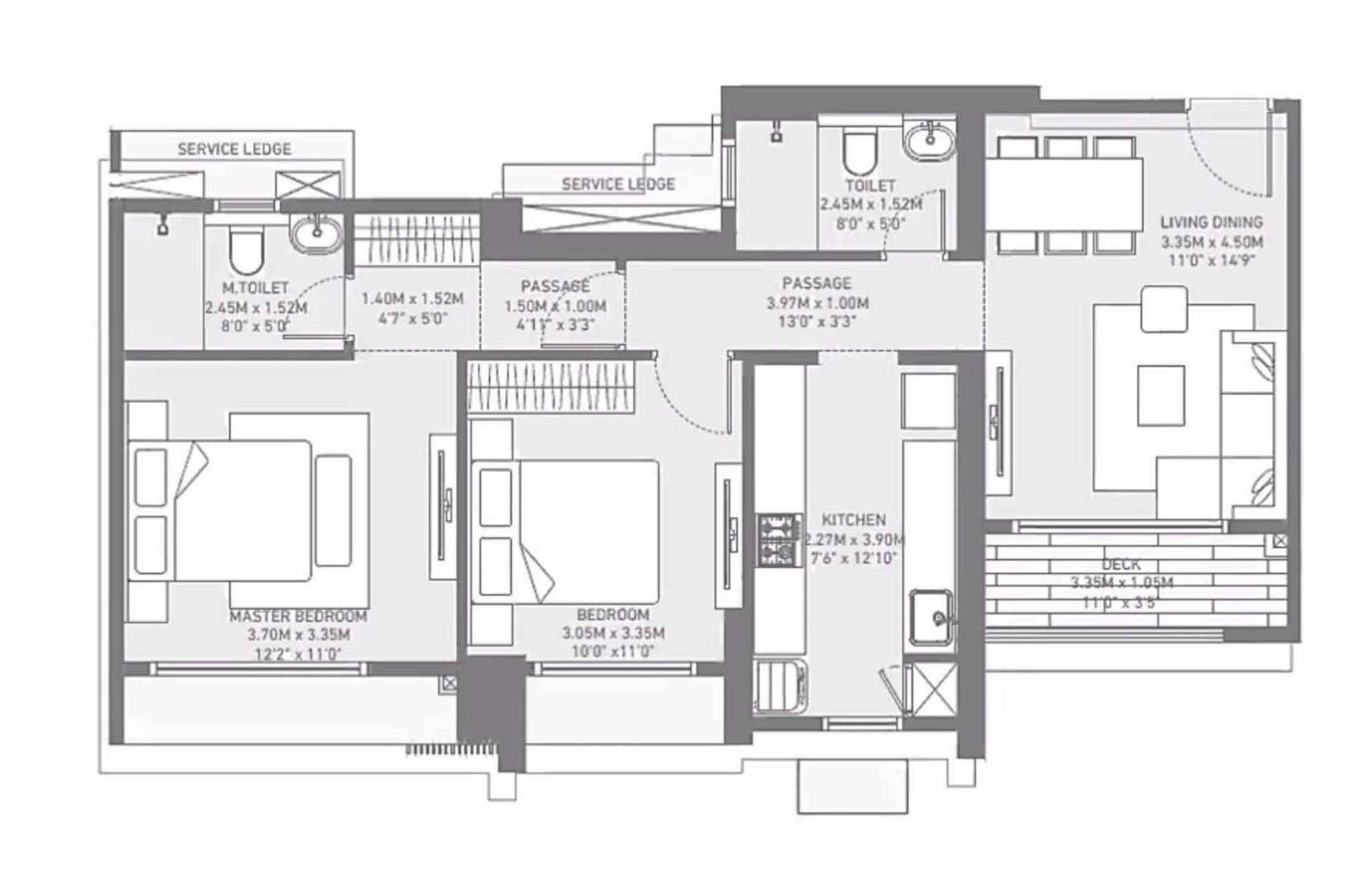 Birla-Taranya-Floor-Plan-2-BHK-Premium-742-sqft
