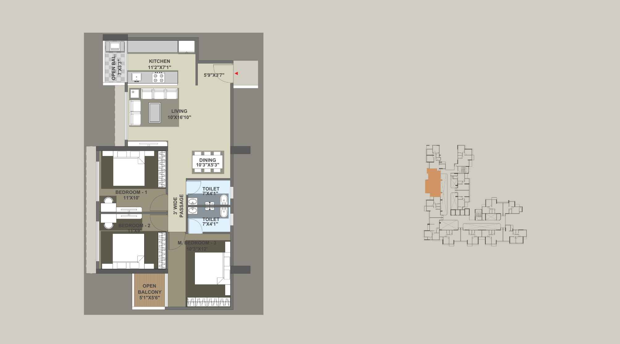 Sector-Green-Floor-Plan-D-Wing-3-BHK