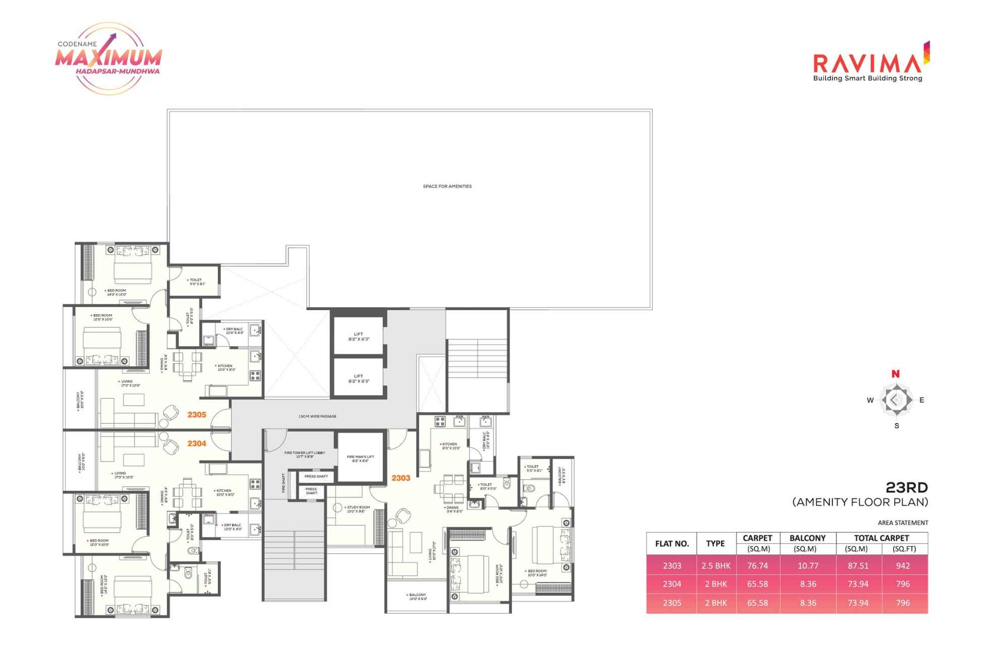 Ravima-Newton-Homes-Mundhwa-Amenity-Floor-plan