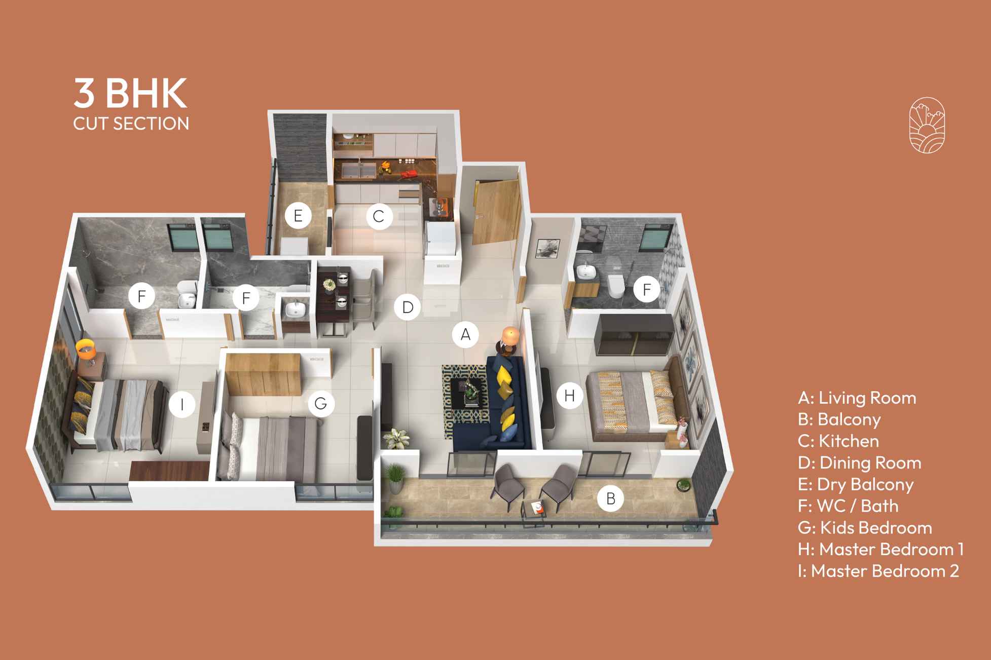 Yashodha-Skyrise-Floor-Plan-3-BHK-Cut-section-plan