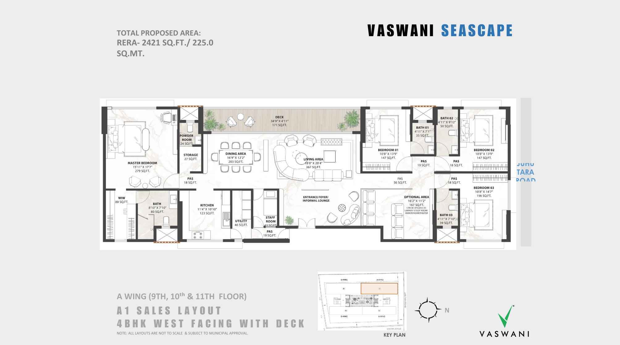 Vaswani-Seascape-Floor-Plan-4-BHK-A-wing-2421-sqft