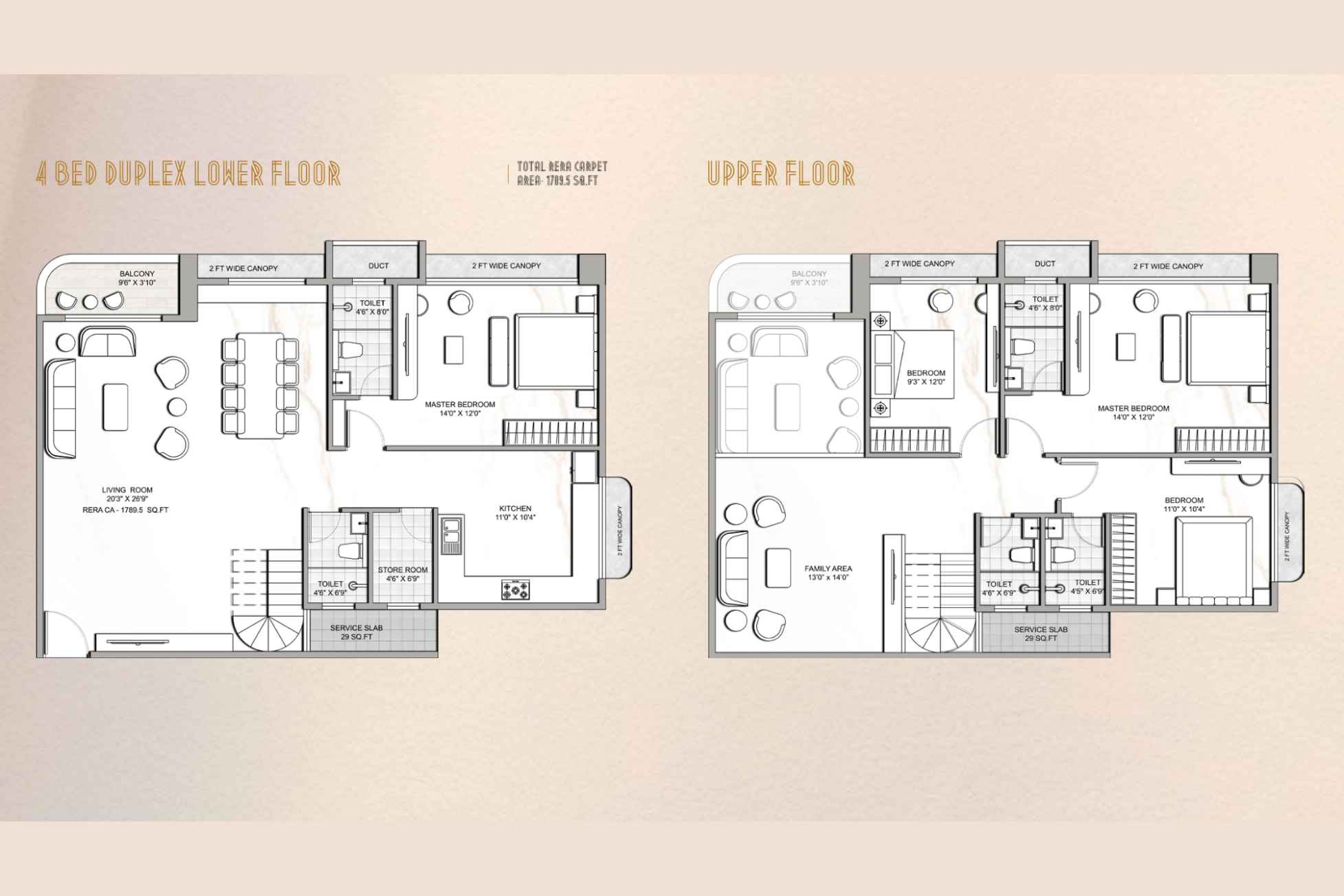 Autograph-Residency-Floor-Plan-4-BHK-Duplex-1789-sqft