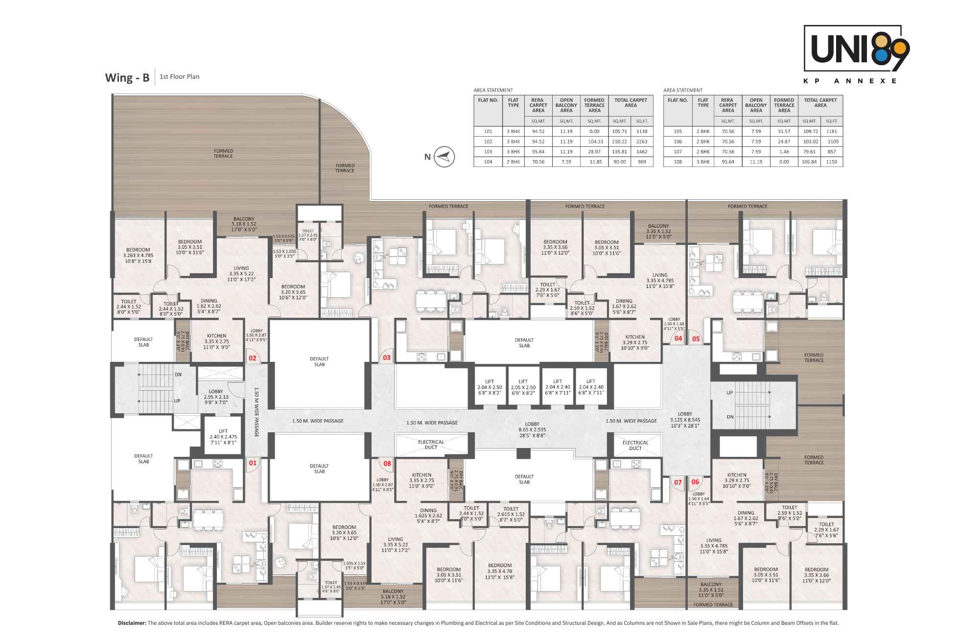UNI89-1st-Floor-plan-Wing-B