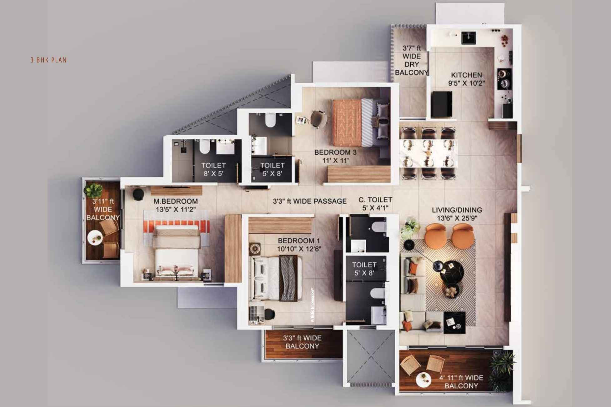 Siddhi-Darshan-3BHK-1172-sqft-Floorplan
