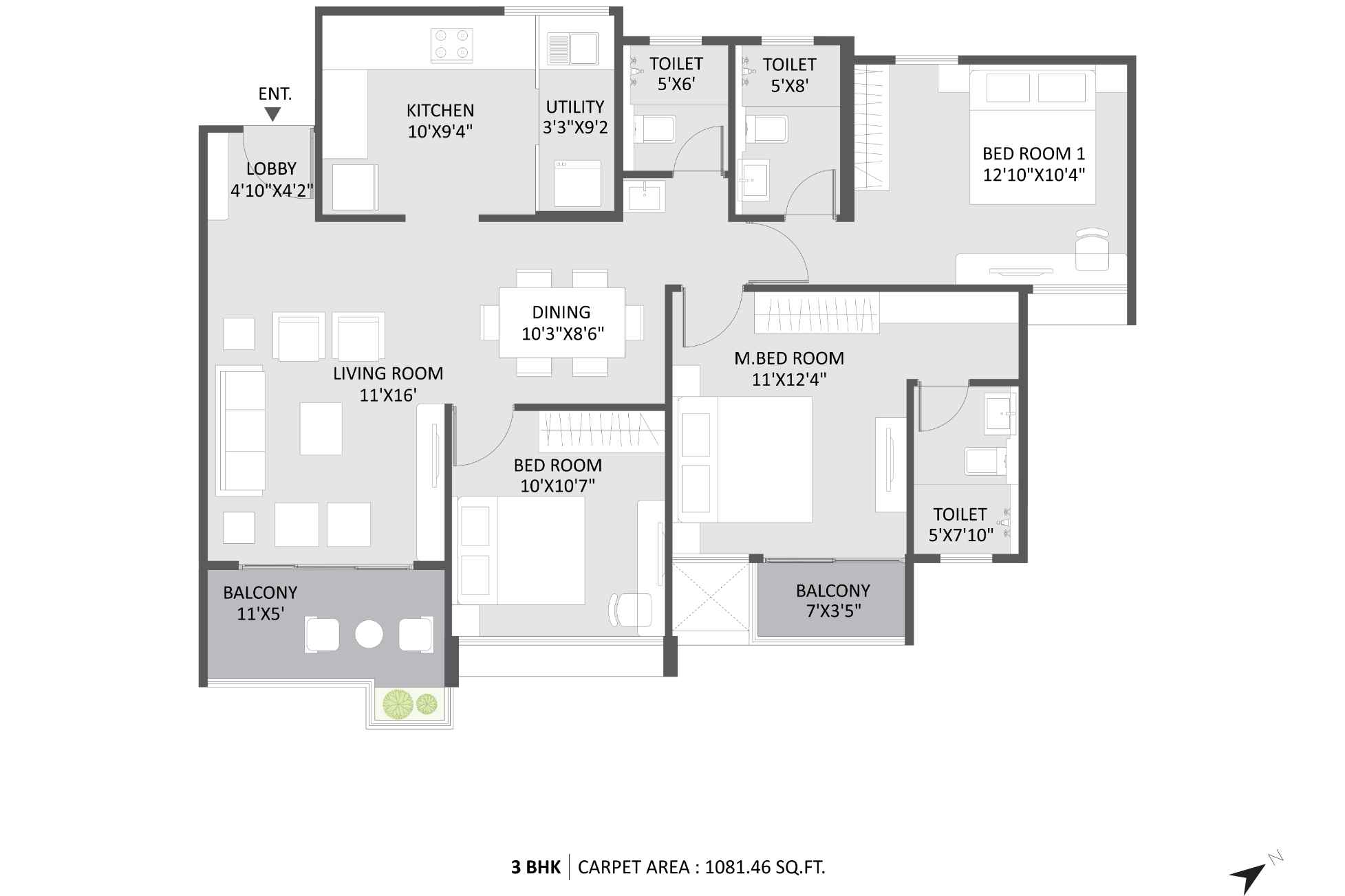 Austin-Yana-Floor-Plan-3-BHK-1082-Sqft