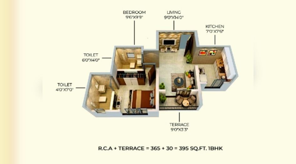 Balaji-Dombivli-Hotspot-1BHK-395sqft-unit-plan