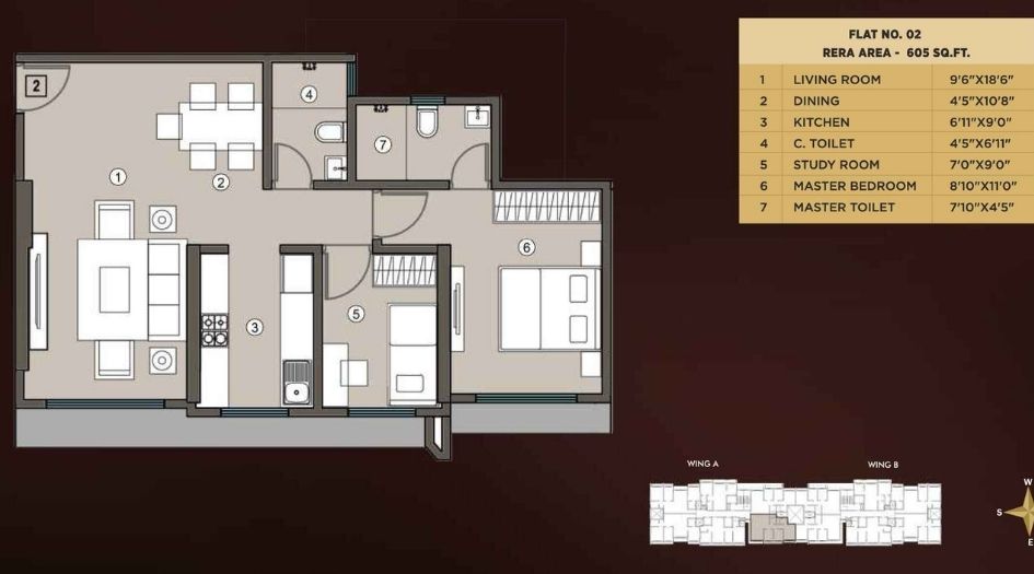 Jaydeep-One-2BHK-605sqft-unit-plan