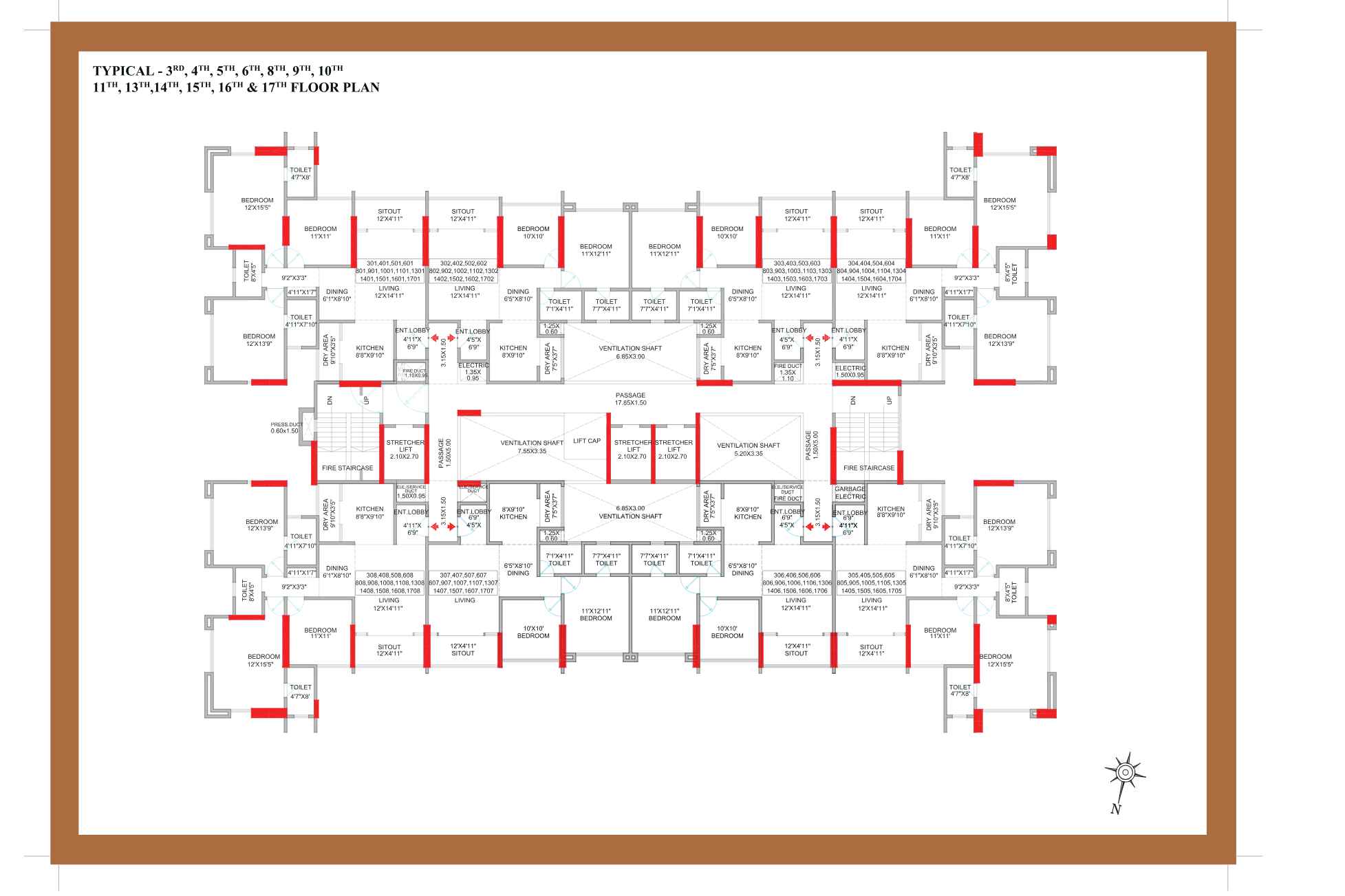 Fortune-Revanta-Typical-Floor-Plan