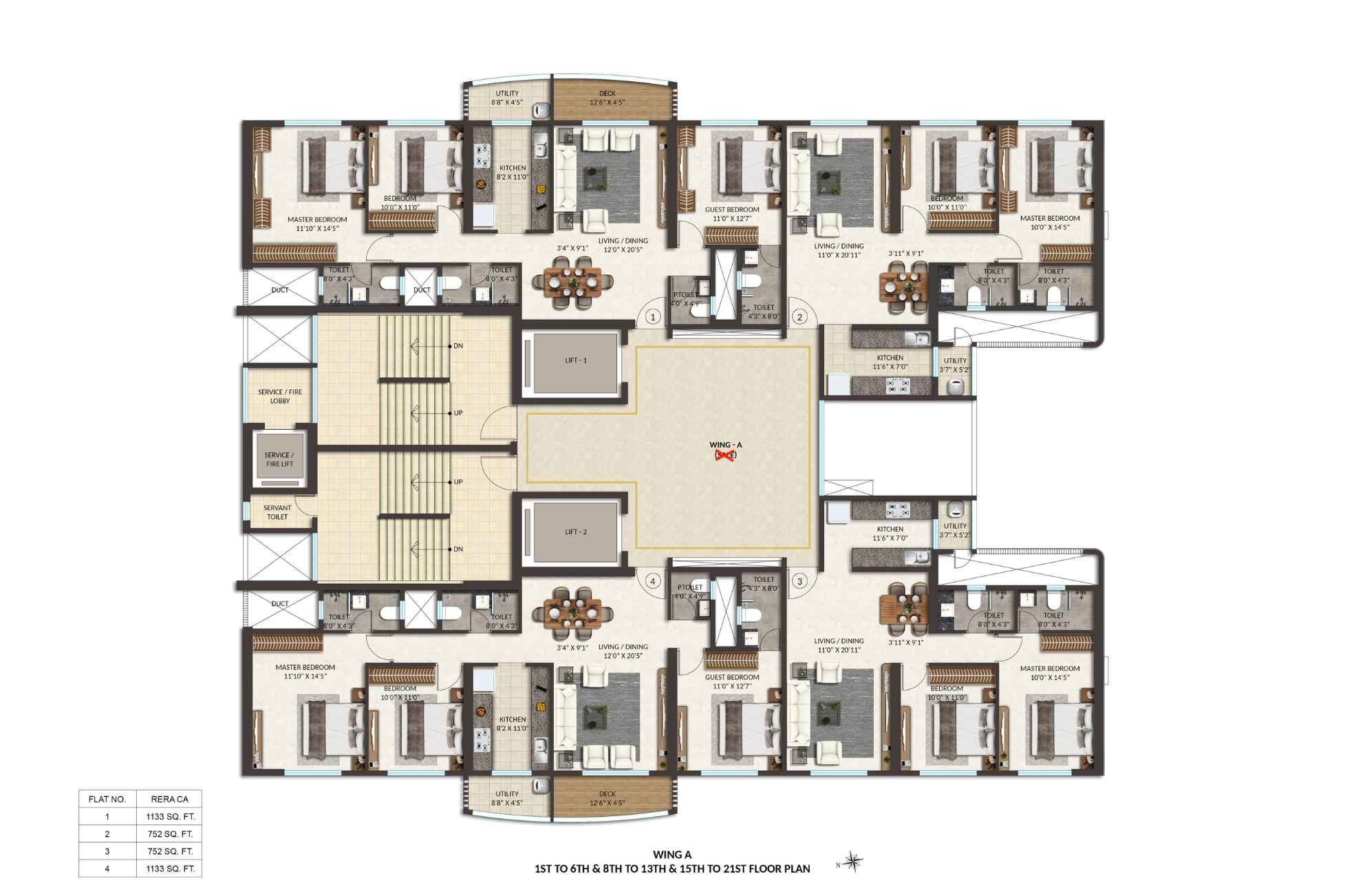Spenta-Anthea-Typical-Floor-Plan-Wing-A