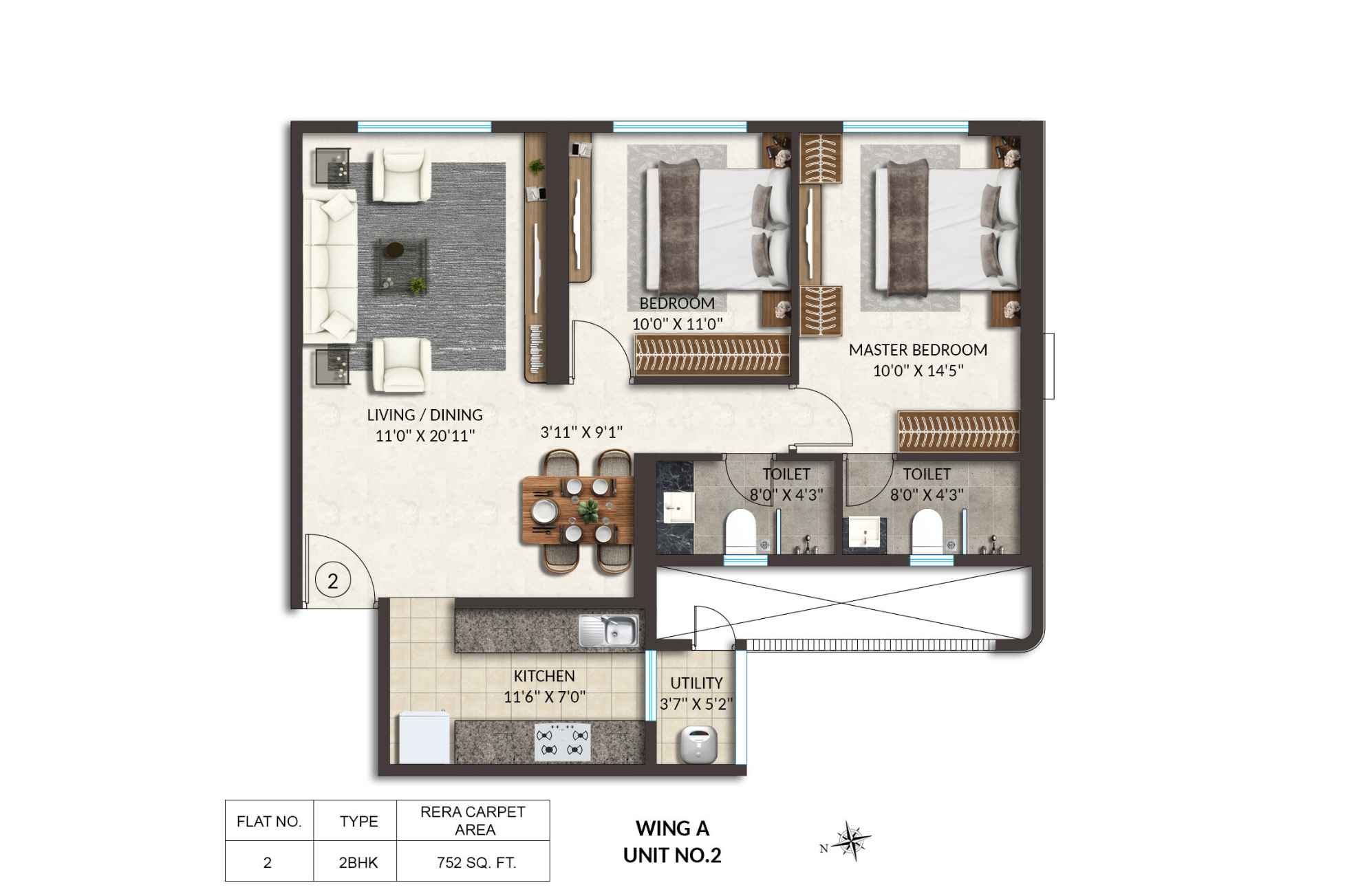 Spenta-Anthea-2-BHK-Floor-Plan-Wing-A-752-sqft