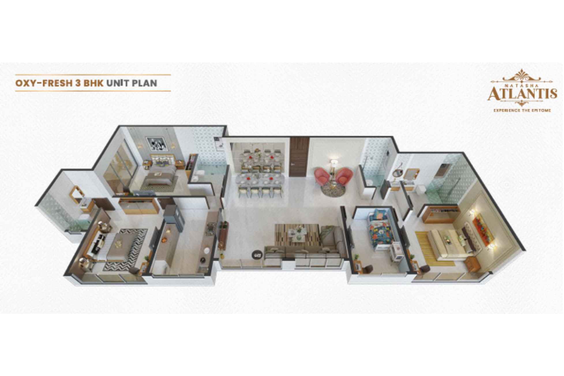 Natasha-Atlantis-Floor-Plan-3 BHK-955-Sqft