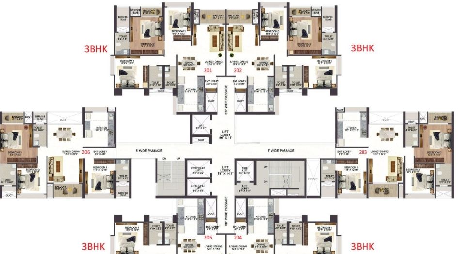 Vyom-Sigma-Avinea-Floor-plan-3-bhk