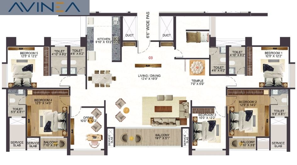 Vyom-Sigma-Avinea-Typical-Floor-plan-image-2