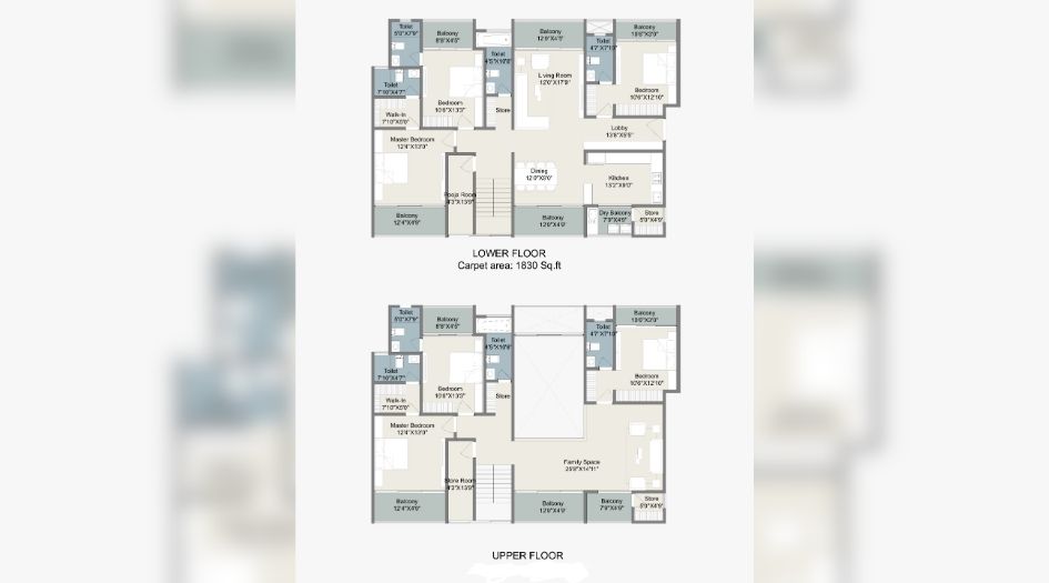 Shree-Sonigara-Quorra-Duplex-3332sqft-unit-plan