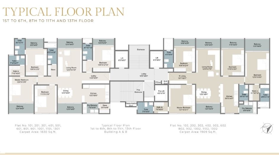 Shree-Sonigara-Quorra-Typical-floor-plan